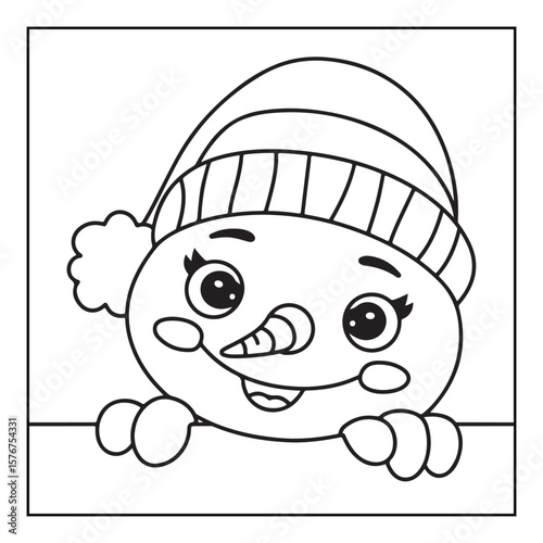 Christmas Coloring Book Pages, Kids, Adults, Teens, Black and white Drawing, Line Art, Vector Illustration, bold and easy, Coloring book, Coloring Pages, Printable Designs