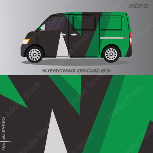 Racing car decal stickers with cool minimalist designs