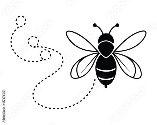 Bee Path SVG