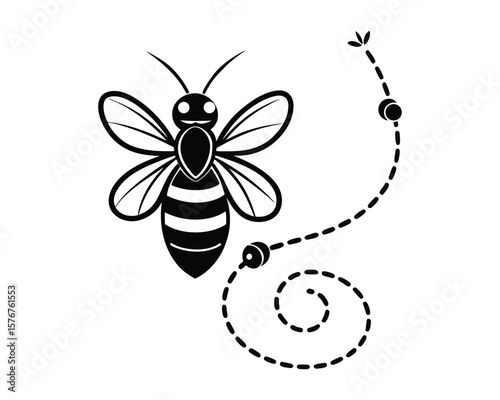 Bee Path SVG