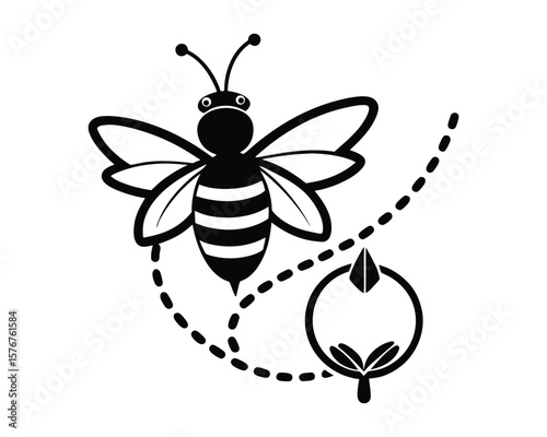 Bee Path SVG