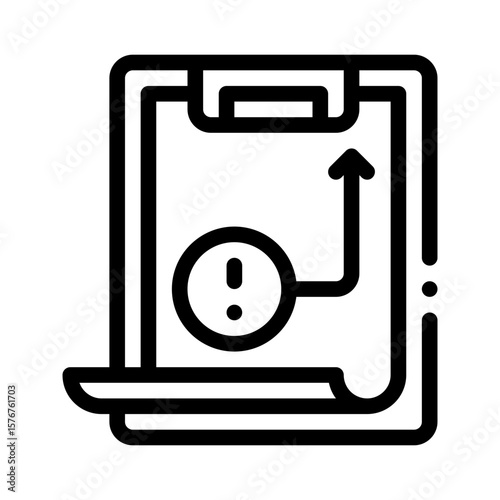 crisis plan line icon