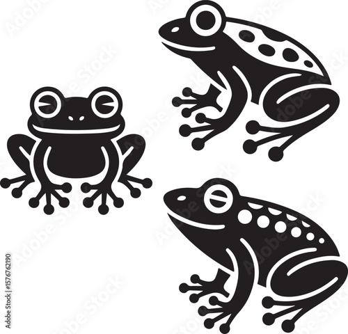 Cute Frog Silhouette Vector

Jumping Frog Illustration Design

Wild Pond Frog Silhouette Art

Tree Frog Vector Graphic

Frog Sitting in Nature Silhouette