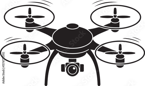 Modern Drone Silhouette

QuadCopter Flying Silhouette

Aerial Drone Vector Design

Remote Control Drone Illustration

Drone Photography Silhouette