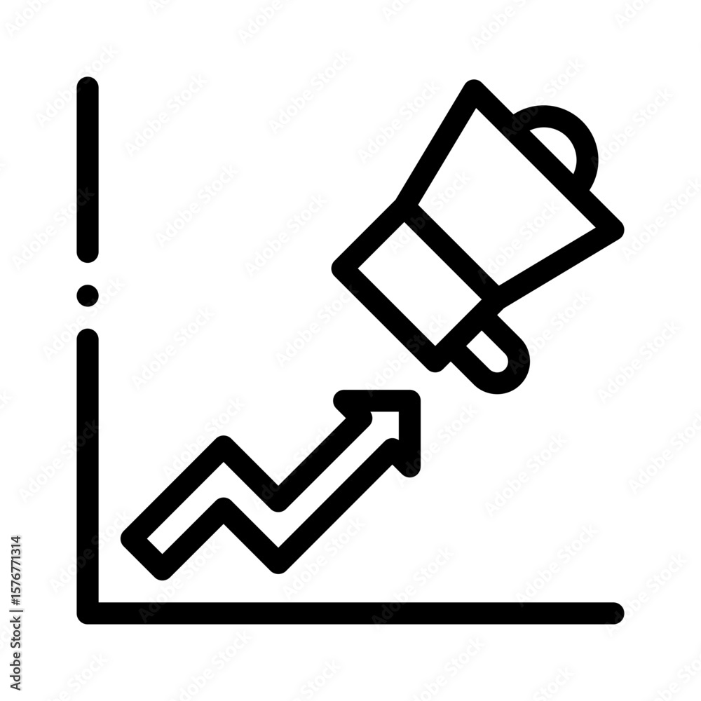 growth line icon growth line icon