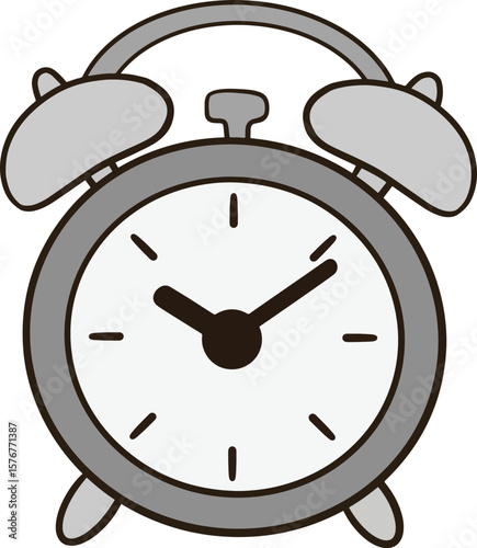 an alarm clock icon on a transparent background