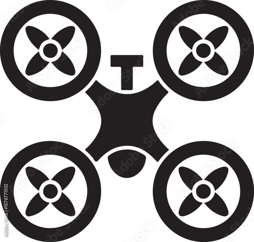 Modern Drone Silhouette

QuadCopter Flying Silhouette

Aerial Drone Vector Design

Remote Control Drone Illustration

Drone Photography Silhouette