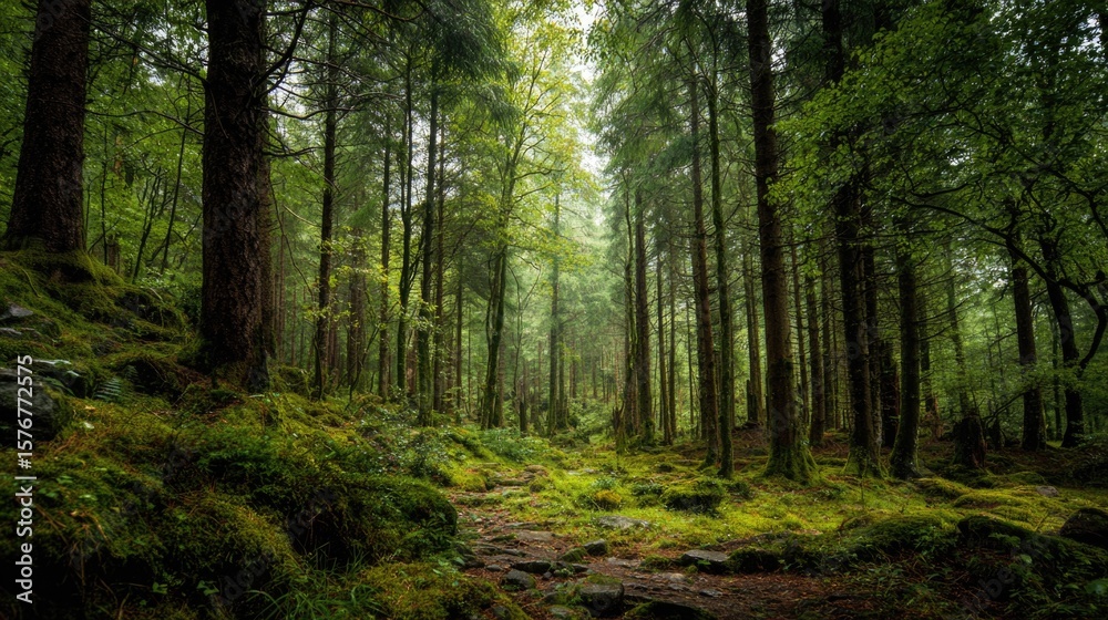 Obraz premium green dense forest