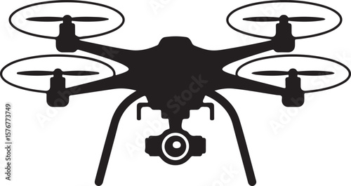 Modern Drone Silhouette

QuadCopter Flying Silhouette

Aerial Drone Vector Design

Remote Control Drone Illustration

Drone Photography Silhouette
