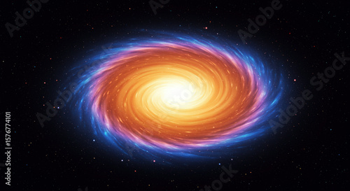 spiral galaxy in space