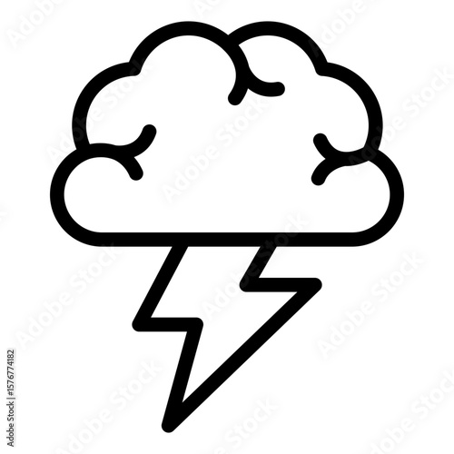 brainstorming outline icon for team creative session