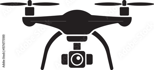 Modern Drone Silhouette

QuadCopter Flying Silhouette

Aerial Drone Vector Design

Remote Control Drone Illustration

Drone Photography Silhouette