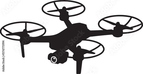 Modern Drone Silhouette

QuadCopter Flying Silhouette

Aerial Drone Vector Design

Remote Control Drone Illustration

Drone Photography Silhouette