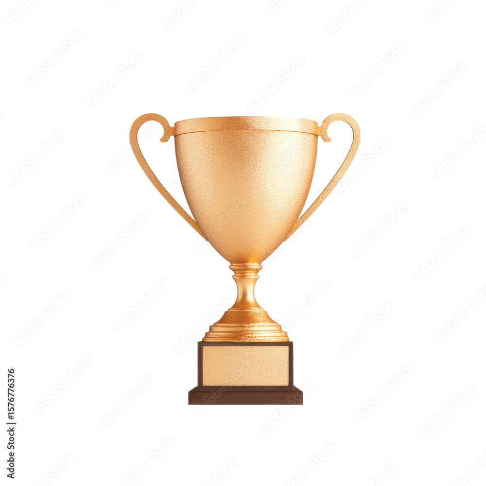 Fototapeta premium Golden trophy for achievements and awards
