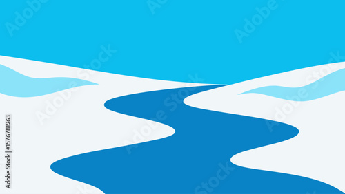 abstract blue background with waves