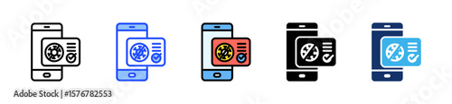 Digital Vaccine Icon Collection With Multiple Styles