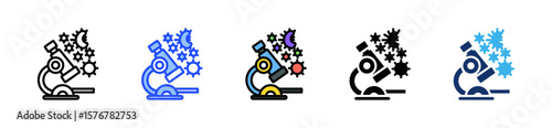 Digital Pathology Icon Collection With Multiple Styles
