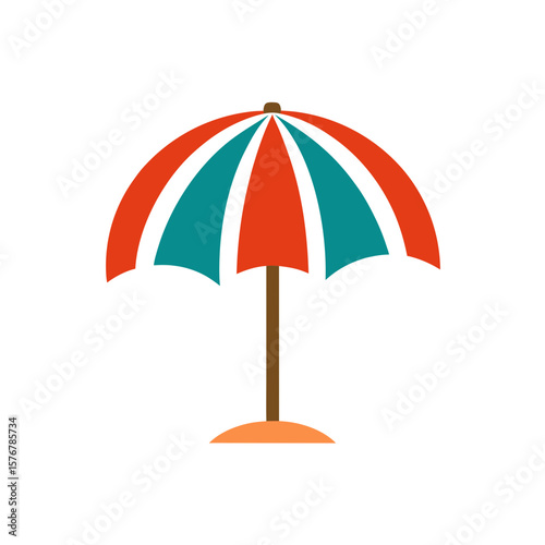: beach-umbrella-icon---vacation-and-relaxation-symb 