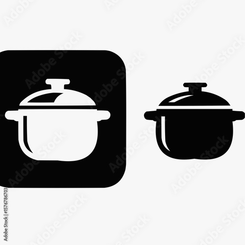 set of stainless steel pots