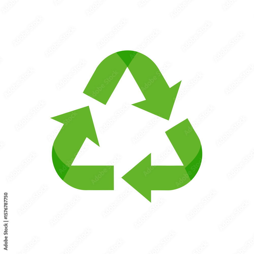 recycle symbol on white background recycle symbol on white background