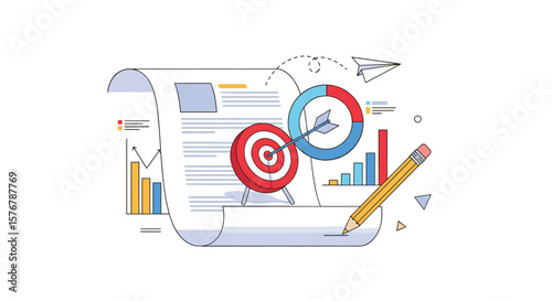 Achieving business objectives through strategic planning data analysis and performance measurement for growth