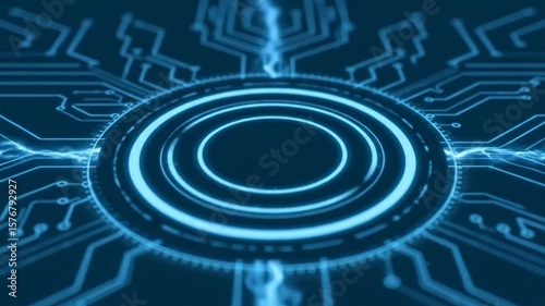 Futuristic digital cyberspace motion abstract matrix cyber environment big data economy, technology Digital cyberspace particles digital data network connections background Hi tech matrix Tunnel. 3D.
