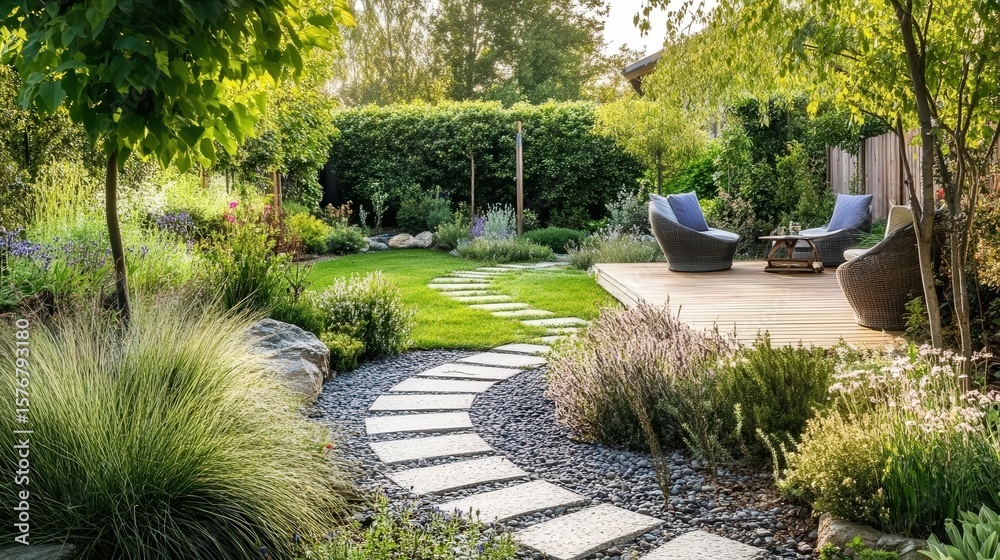 Obraz premium Serene Garden Escape
