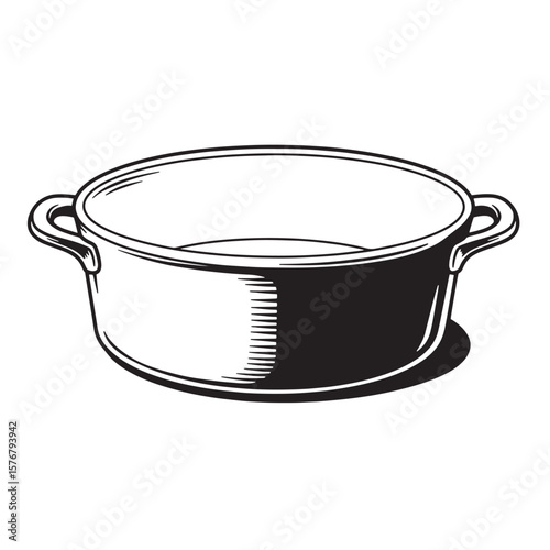 Oval cooking pot with handles kitchenware cookware