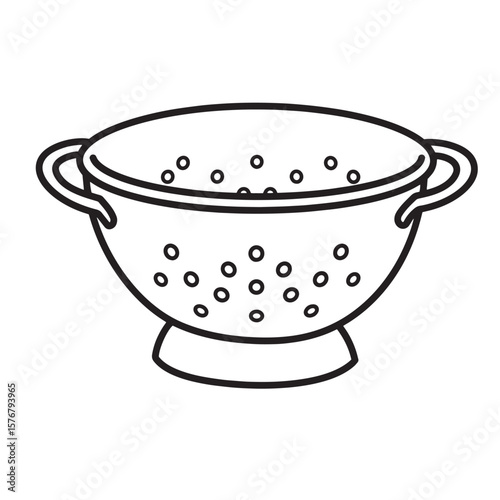 Perforated kitchen strainer with handles colander kitchenware