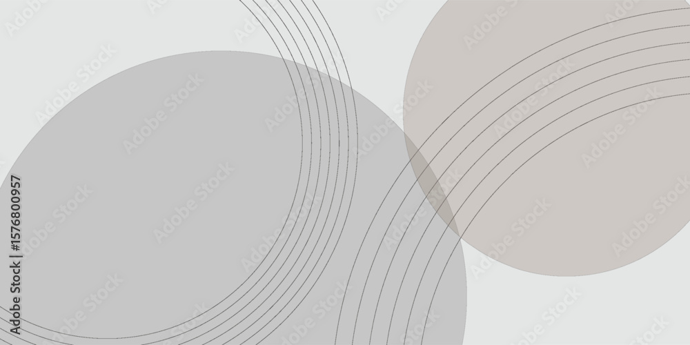 Fototapeta premium White geometric abstract background overlap layer on bright space with lines effect decoration. Modern type3