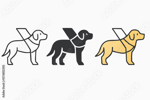vector illustration of a dog