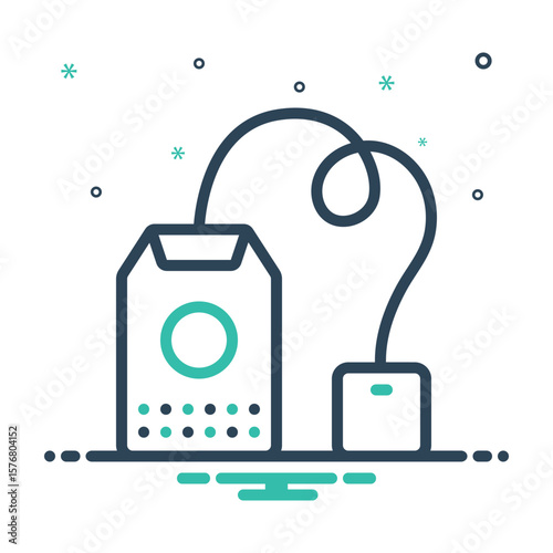 Mix icon for tea bag