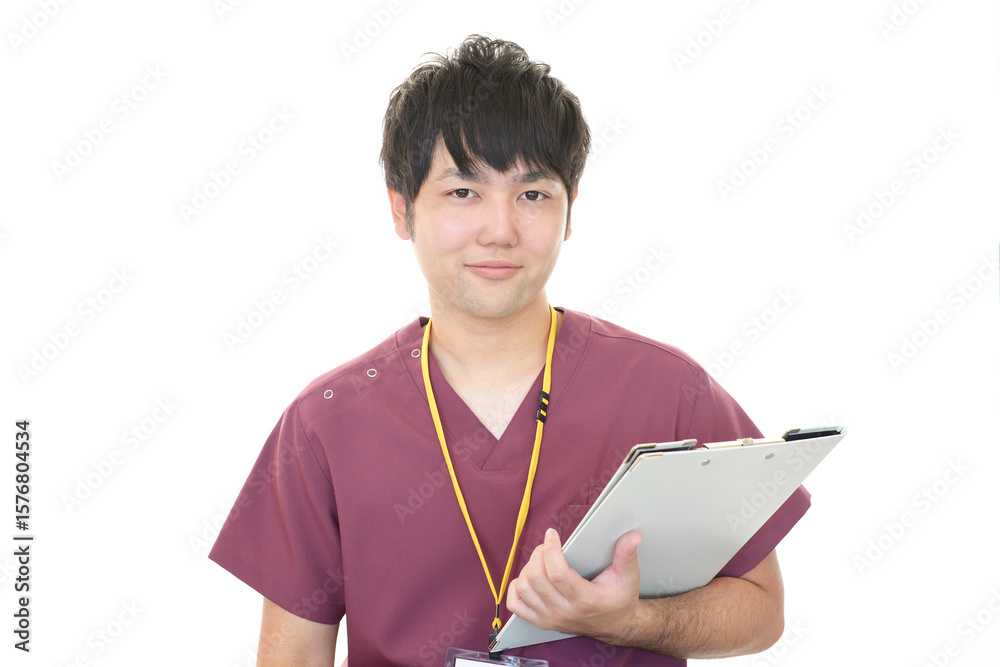 笑顔の男性医師 笑顔の男性医師