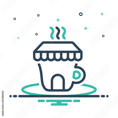 Mix icon for tea shop