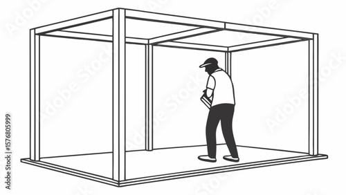 Pergola frame building