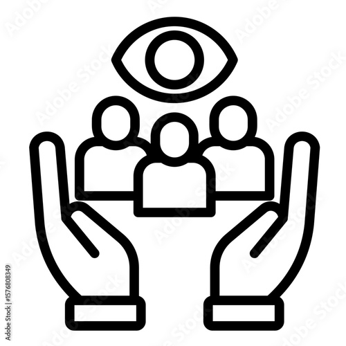 Social Awareness  Icon Element For Design
