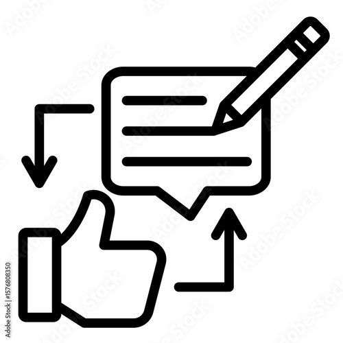 Constructive Feedback  Icon Element For Design
