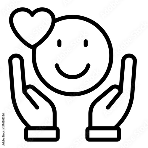 Gratitude  Icon Element For Design
