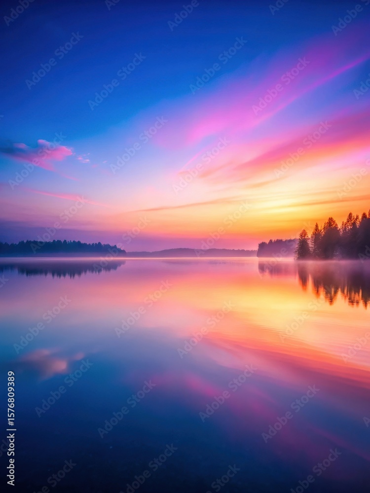 Naklejka premium Softly glowing gradient background with blurred purplish-pink and bluish hues