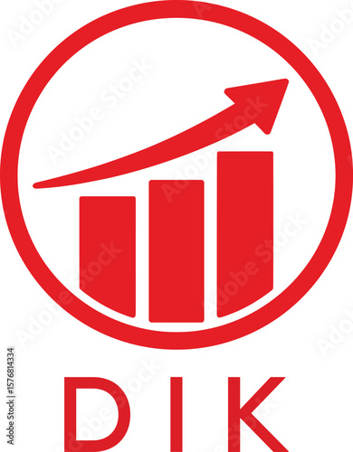 Dynamic Tech Logo Design with DIK Letters and Abstract Motion Elements – Modern Business Identity.DIK Letter Logo.
