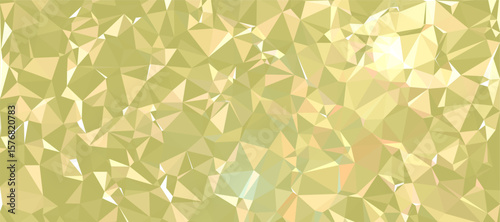 Abstract background Yellow and brown polygon pattern low poly triangle shape, geometric background with lowpoly background