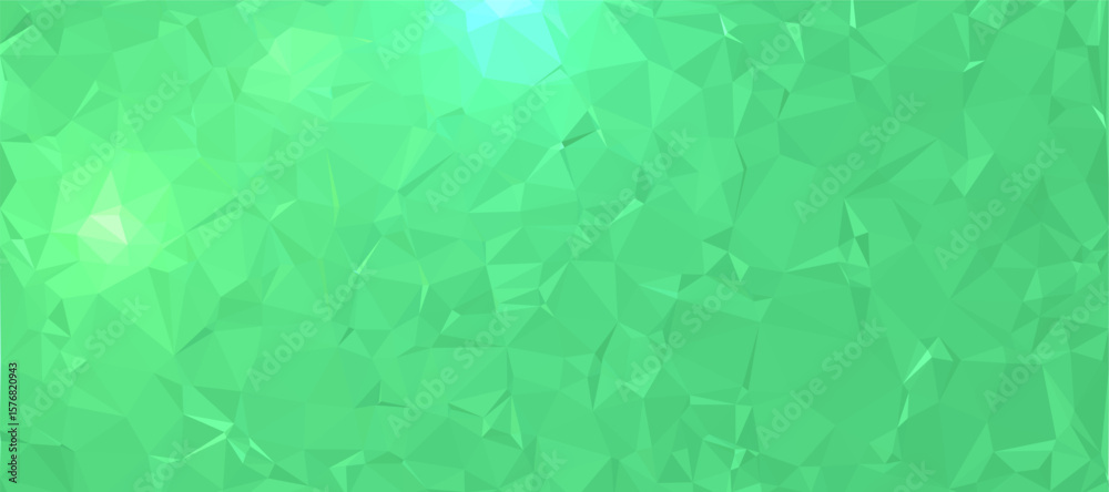 Obraz premium Abstract background Green polygon pattern low poly triangle shape, geometric background with lowpoly background