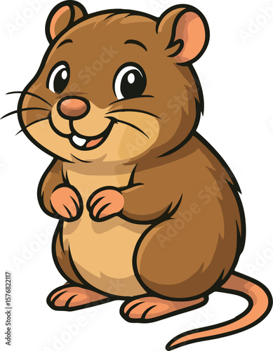Cute Vole Vector