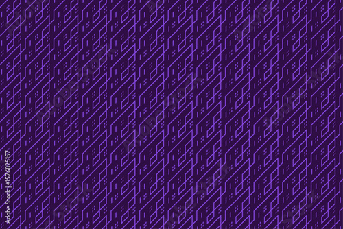 Diagonal Tech Grid Pattern with Purple Lines