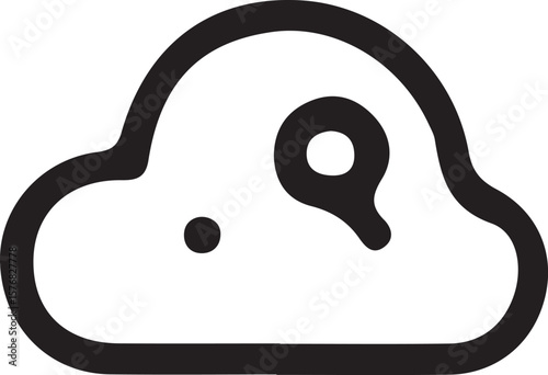 Yin yang icon vector illustration: a harmonious symbol of balance in art and design
