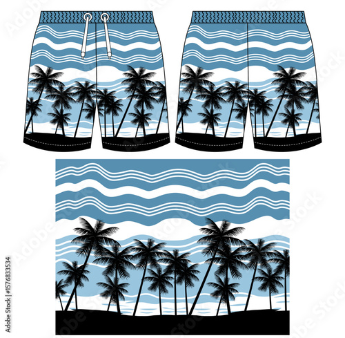 Beach short design vector illustration