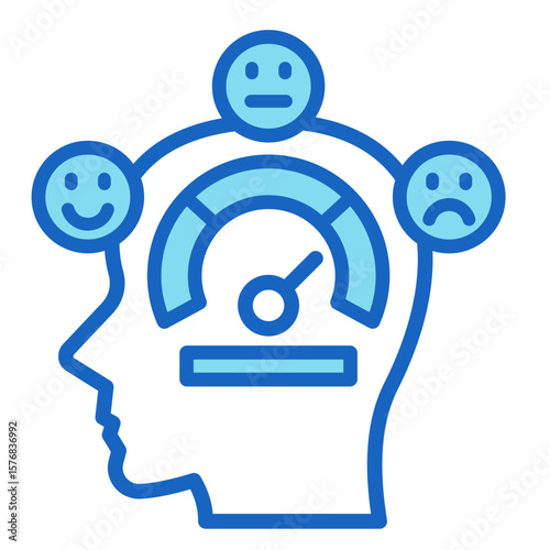 Self-Control  Icon Element For Design
