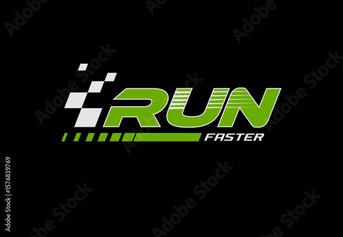 run faster speed logo