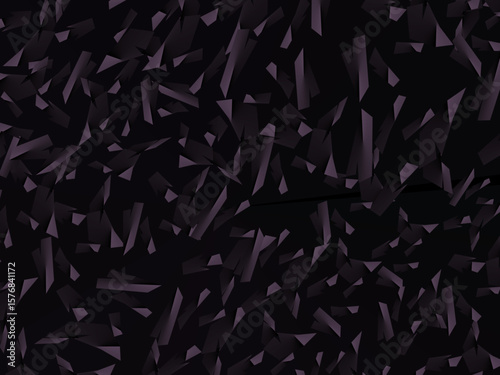 Background with abstract forged carbon fiber vector pattern with randomly arranged dark purple and black fragments, creating a modern and futuristic texture.