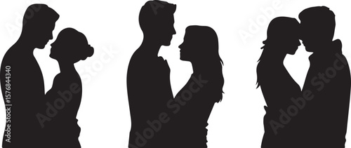 Romantic Couple Silhouette Bundle for Love Designs
Valentine’s Day Couple SVG – Love Silhouette Set
Lovers in Silhouette – Hug & Kiss Pose Collection